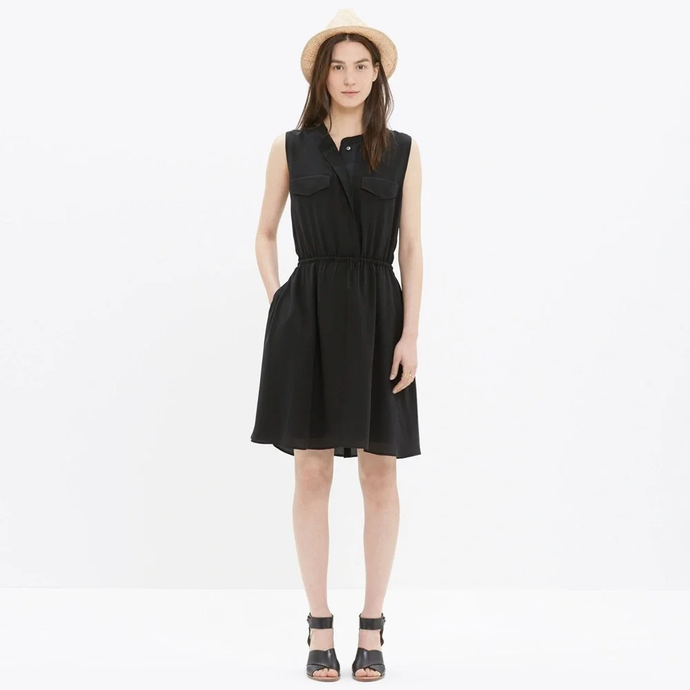Madewell Silk Journey Shirtdress